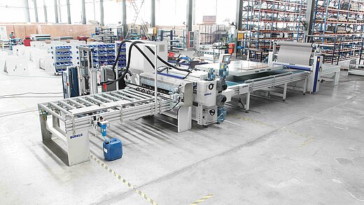 PUR Hotmelt Kaschieranlage von BÜRKLE PUR Hotmelt Kaschieranlage von BÜRKLE