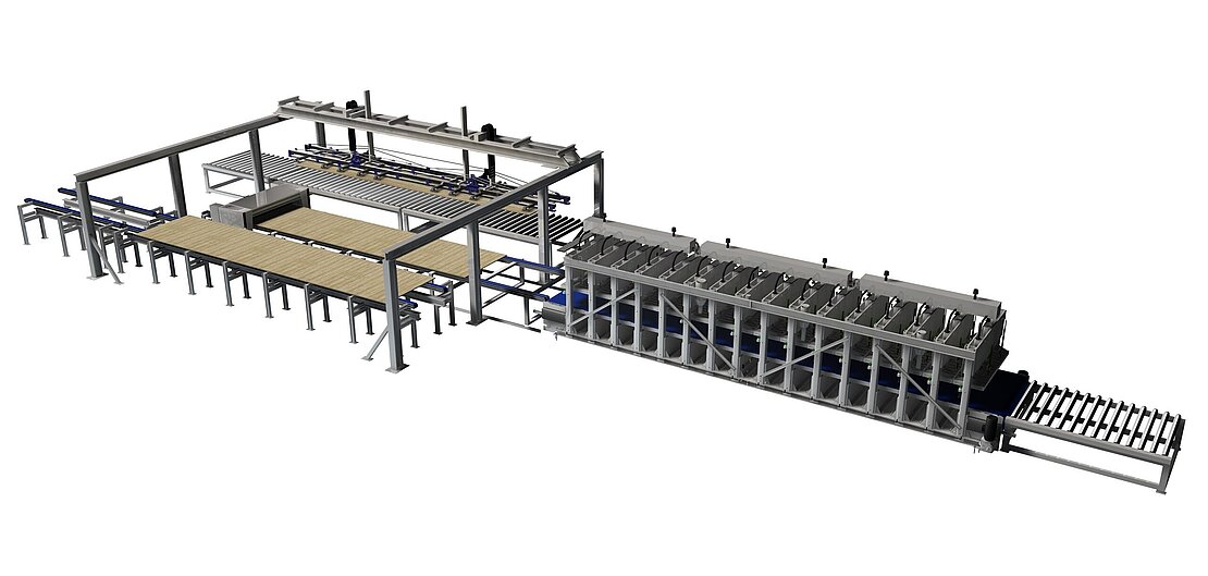 CLT press line from BÜRKLE CLT press line from BÜRKLE