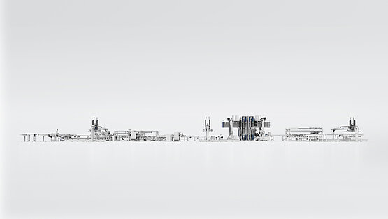 Parquet production line